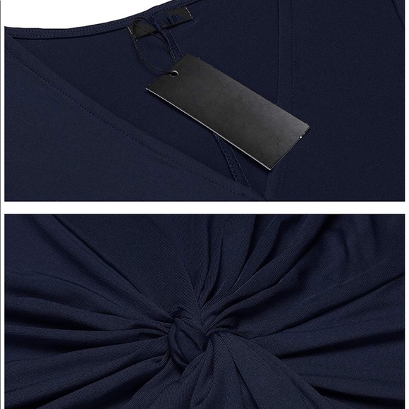 Navy Blue Bodycon Mini Dress - Picture 6 of 6